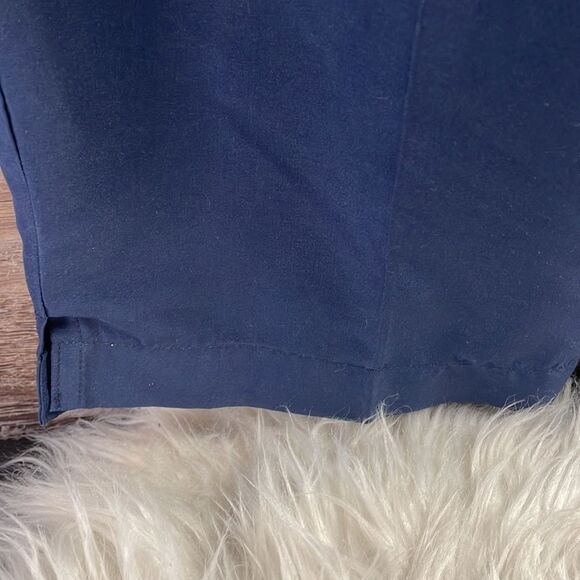 KENETH TOO Petites Elastic Waist Capri Pants PXL Navy Blue Petite X Large - Picture 4 of 5